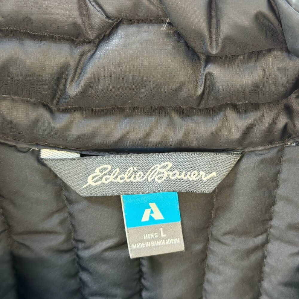 Eddie Bauer First Ascent Vest Mens Large Black Puffer Goose StormDown 800 - Picture 4 of 7